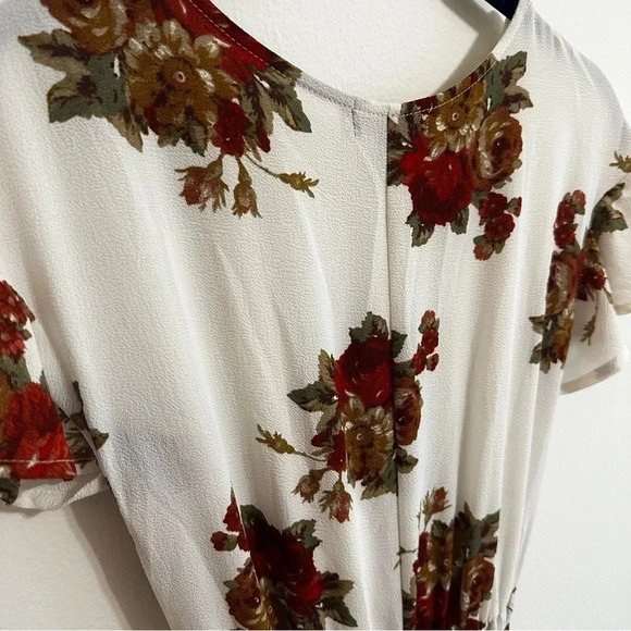 High Low Floral Romper Dress - Women’s Size Small - Picture 3 of 9